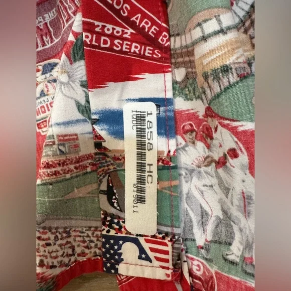 VINTAGE/RARE: Reyn Spooner MLB Angels World Series championship 2002 men’s shirt - Picture 7 of 9